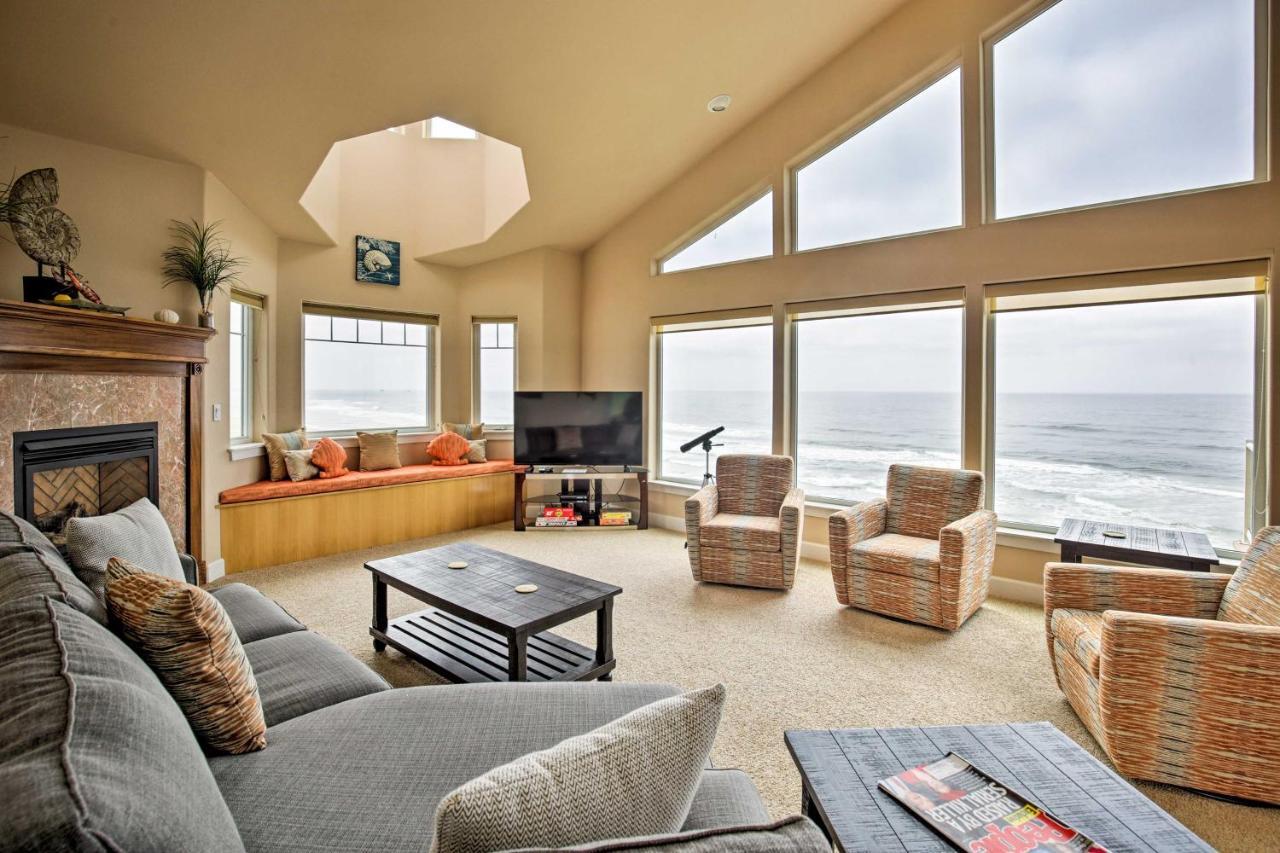 Oceanfront South Beach Home With Hot Tub And Sauna Newport Luaran gambar