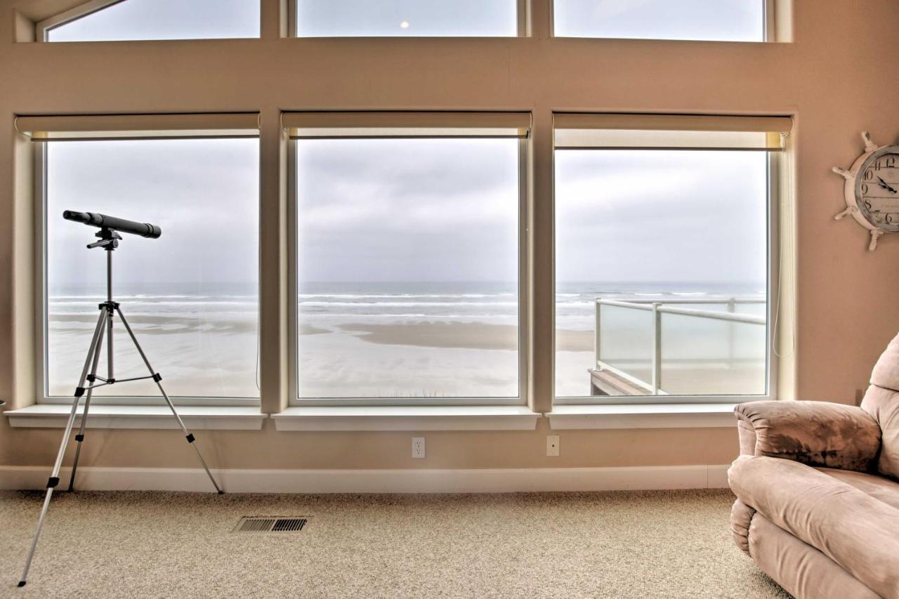 Oceanfront South Beach Home With Hot Tub And Sauna Newport Luaran gambar